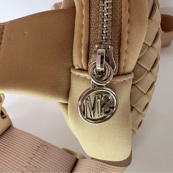 Steve Madden Quilted Belt Bag Beige Crossbody Fanny Pack - Picture 12 of 14